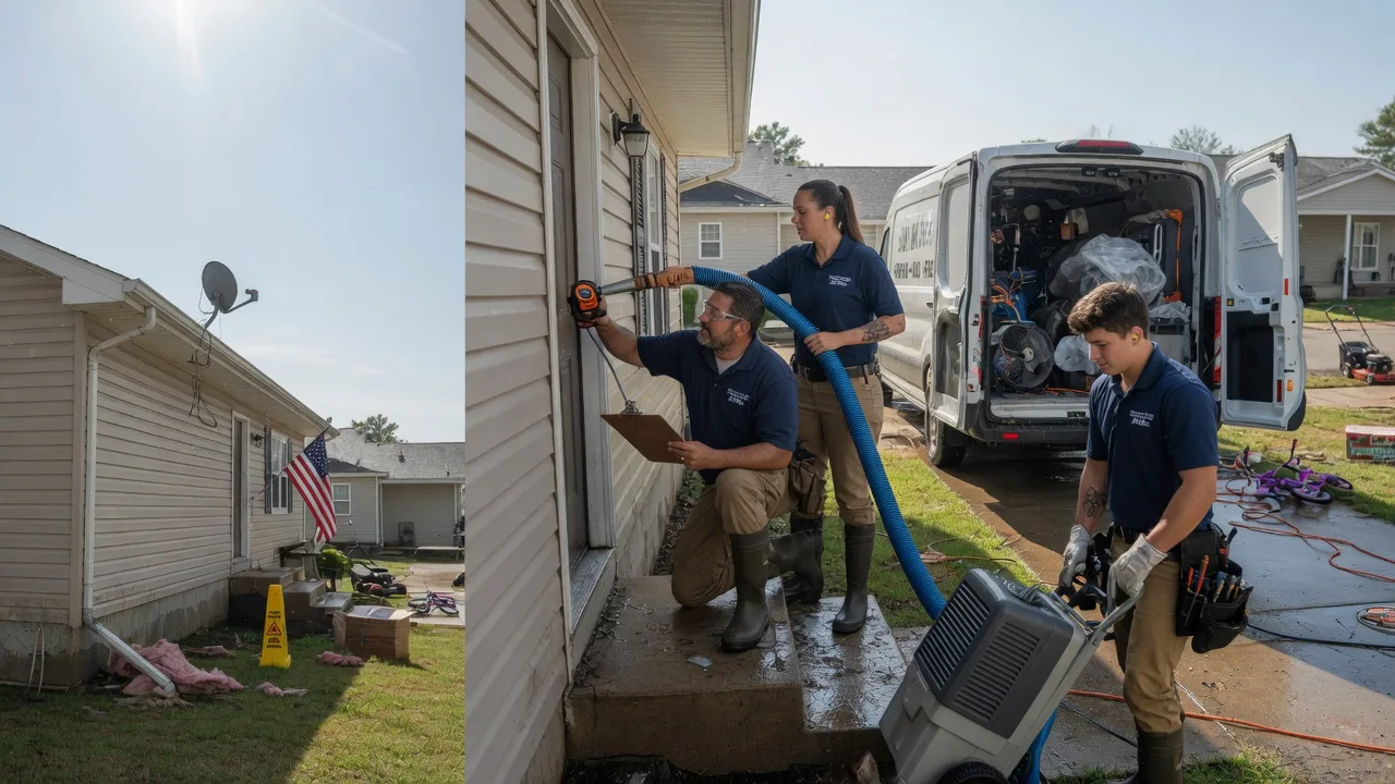 Ceiling Water Damage Restoration in Collinston, LA near me